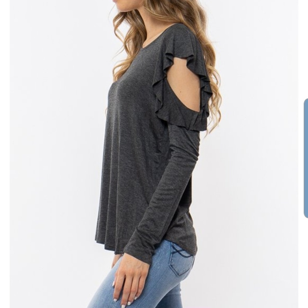 Cold shoulder tee - Picture 2 of 6